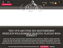 Tablet Screenshot of plateaurosa.ch